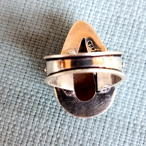 New Rough Ruby in Zoisite 925 Silver Ring. - Picture 2 of 12